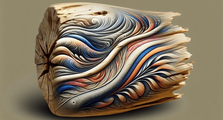 painted driftwood wall art