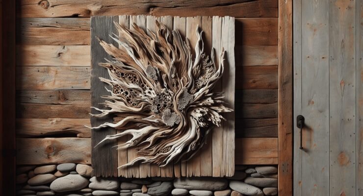rustic driftwood wall art ideas 1