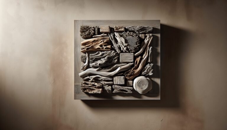 square driftwood wall art 1