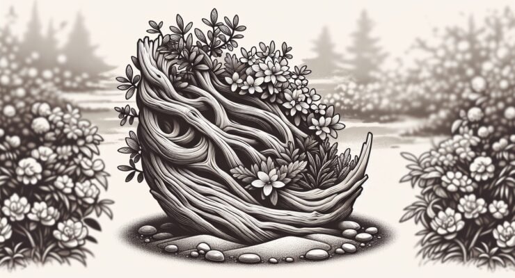 diy driftwood garden art