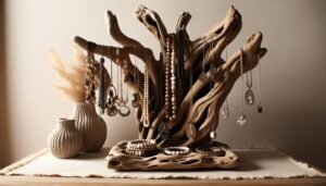 diy driftwood jewelry holder 1