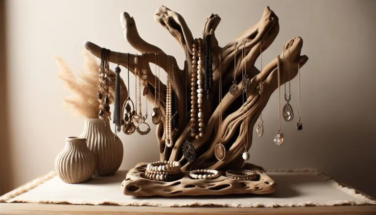 diy driftwood jewelry holder 1