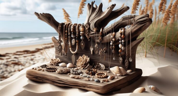 diy driftwood jewelry stand 1