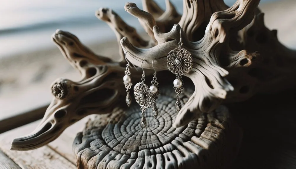 Driftwood Earring Display