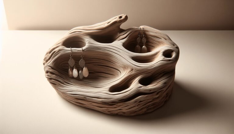 driftwood earring holder 1