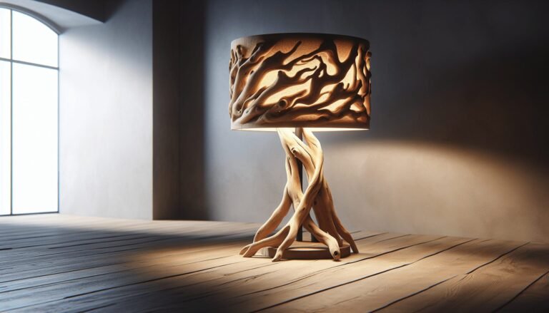 driftwood floor lamp