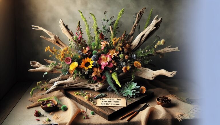 driftwood floral arrangements