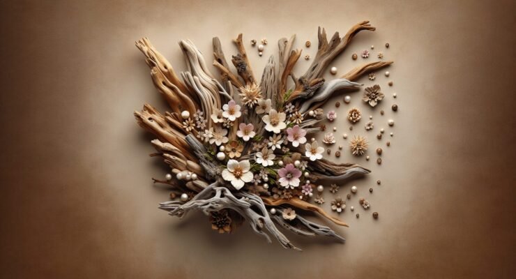 driftwood flower arrangements