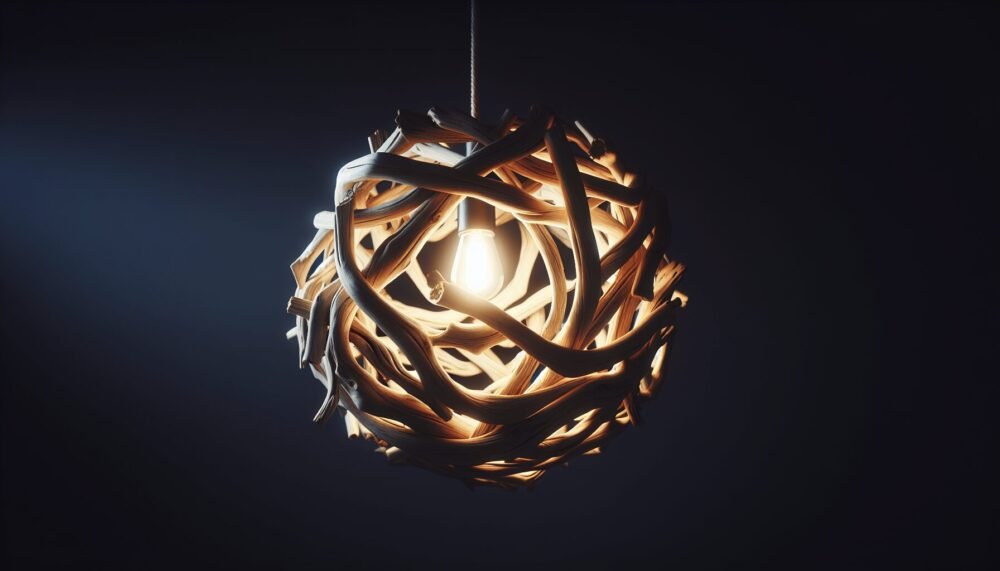 Driftwood Hanging Lights Driftwood Hanging Lights