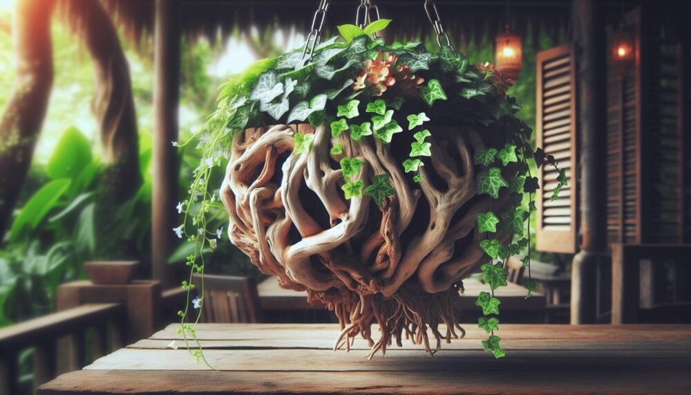 Driftwood Hanging Planter Driftwood Hanging Planter