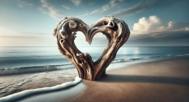 driftwood heart 1