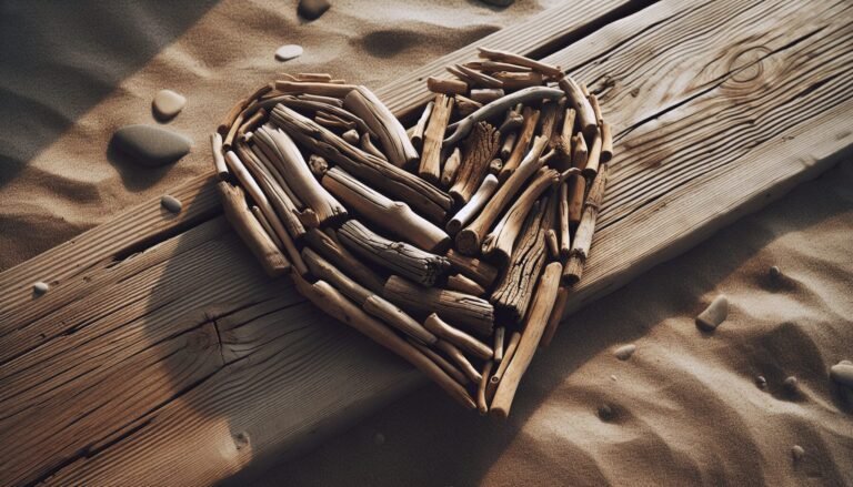 driftwood heart diy