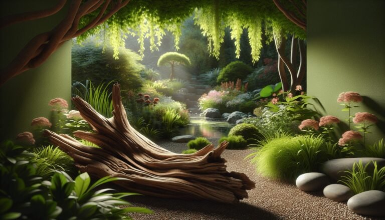 driftwood in garden 1