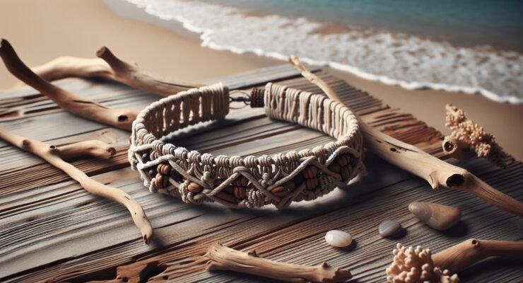 driftwood macrame jewelry