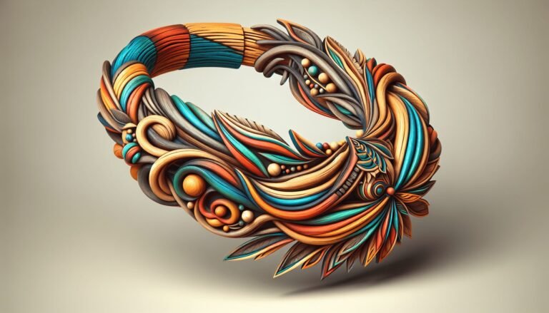 painted driftwood jewelry 1