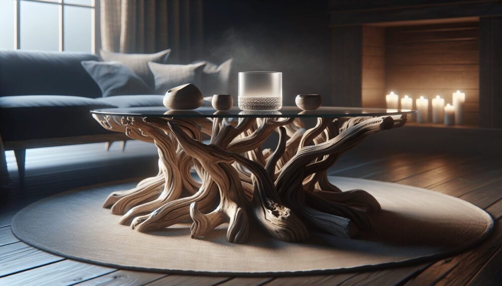 Driftwood Glass Coffee Table Driftwood Glass Coffee Table