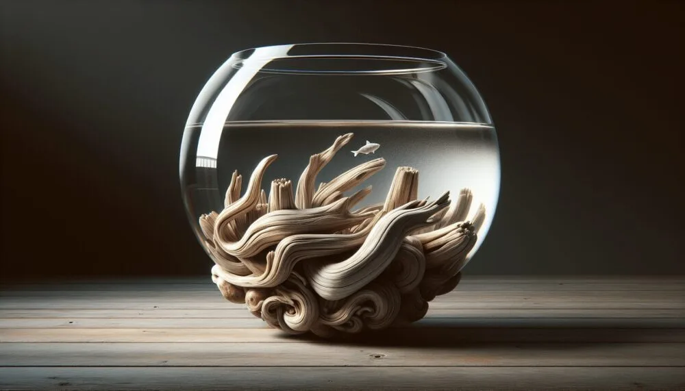 Driftwood Glass Fish Bowl