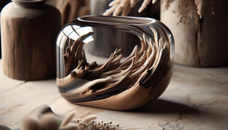 driftwood glass shelf