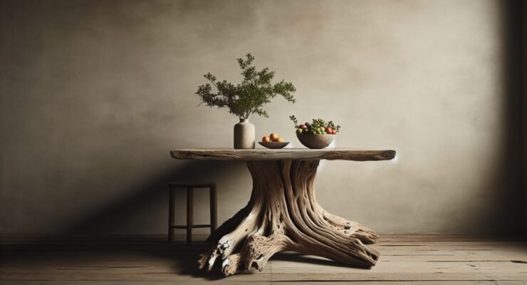 driftwood kitchen table 1