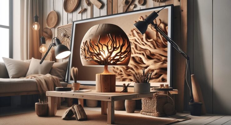 driftwood lamp diy 1