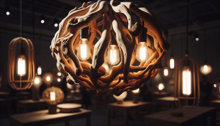 driftwood light fixture 1