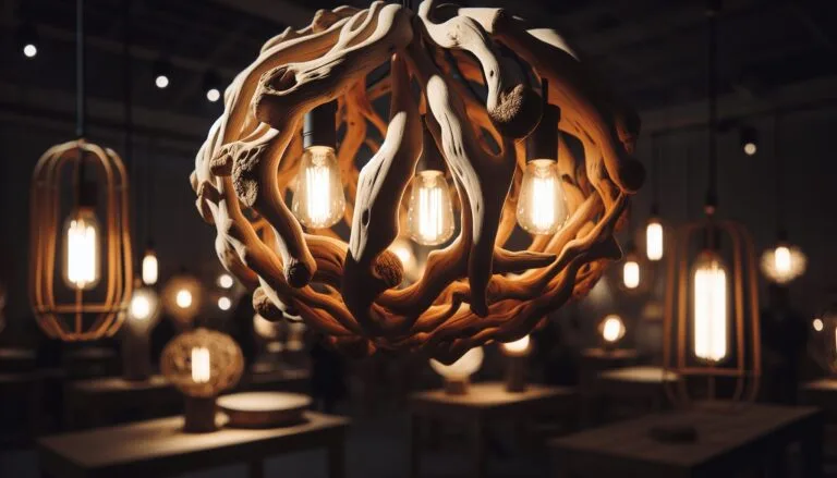driftwood light fixture 1