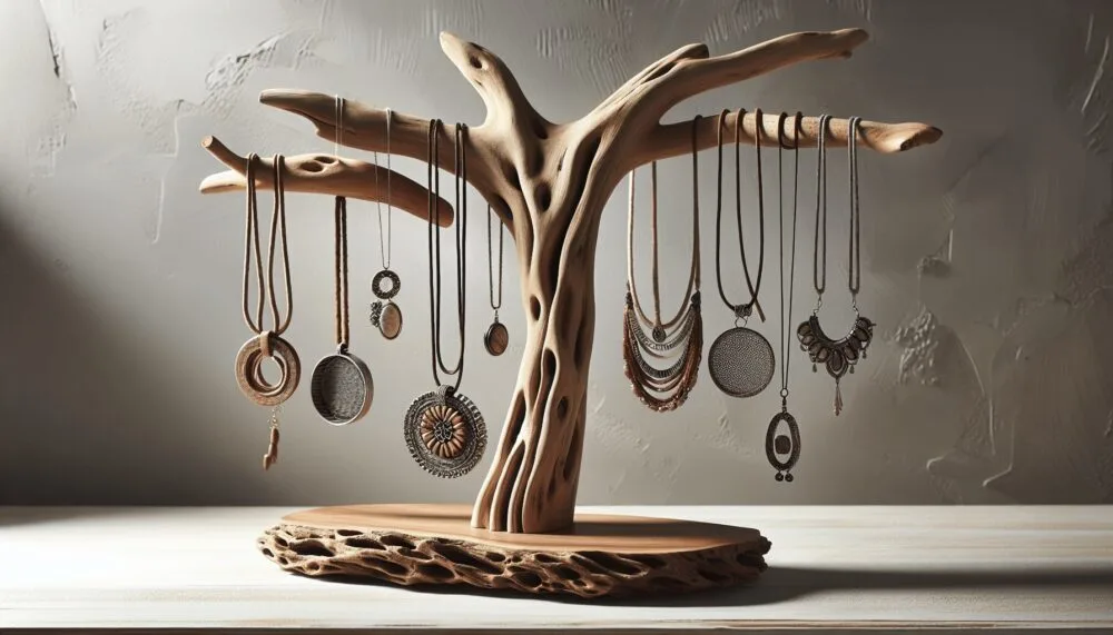 Driftwood Necklace Holder