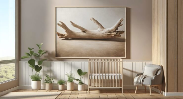 driftwood nursery decor