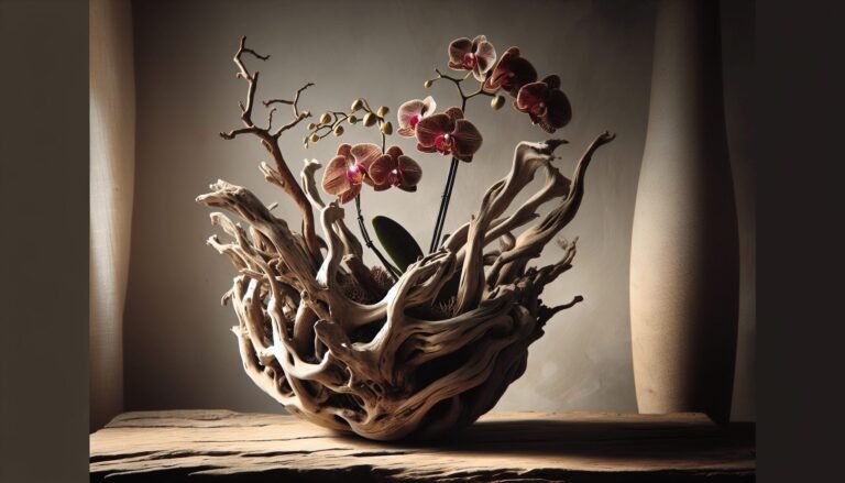 driftwood orchid planter
