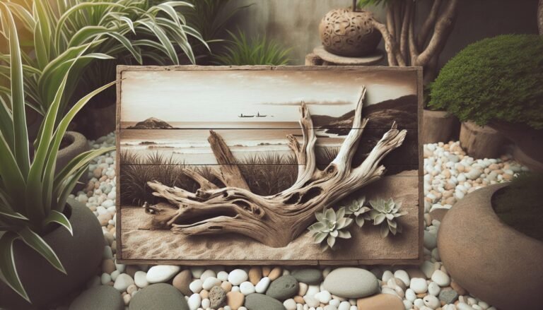 driftwood outdoor decor
