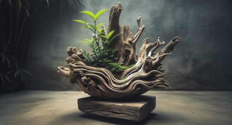 driftwood planters 1