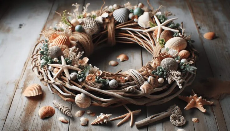 crafting a beautiful driftwood wreath 1