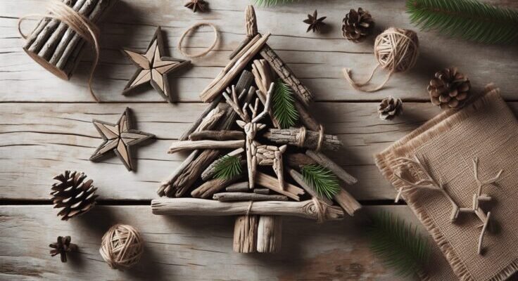 diy driftwood xmas ornaments 1