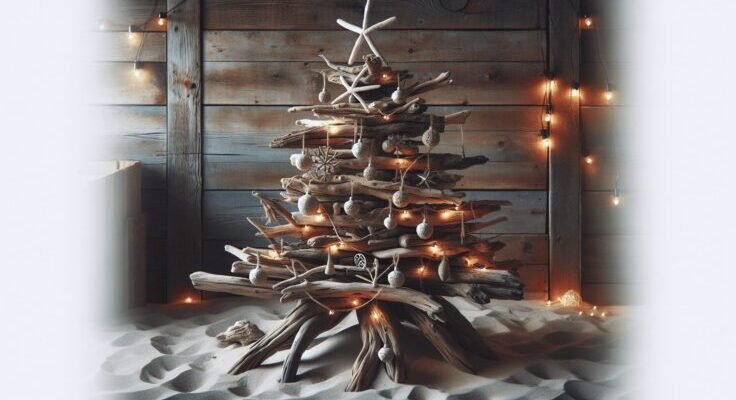 diy driftwood xmas tree
