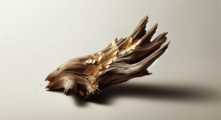 driftwood gold leaf 1