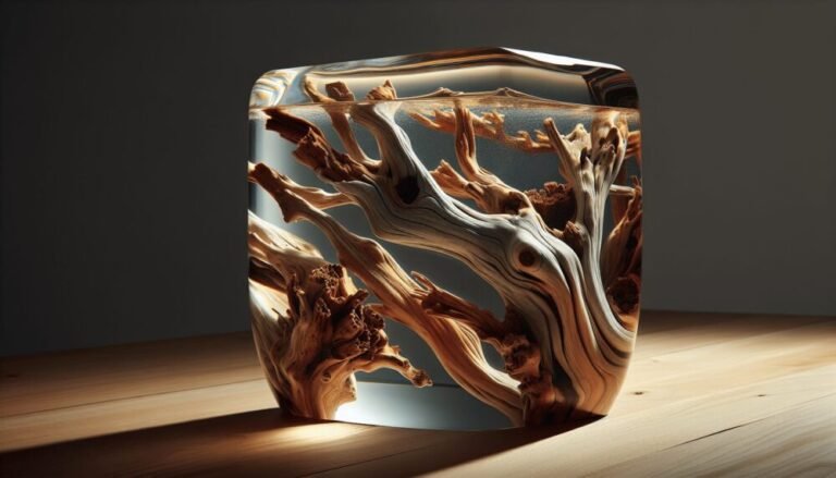 driftwood resin table