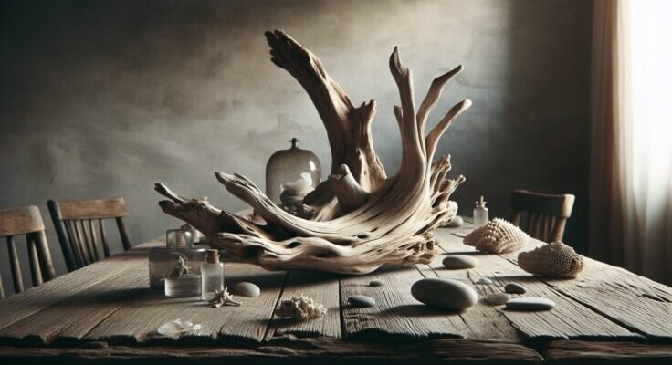 driftwood table centerpiece 1