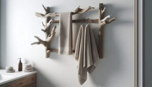 driftwood towel rack
