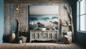 driftwood vanity coastal elegance