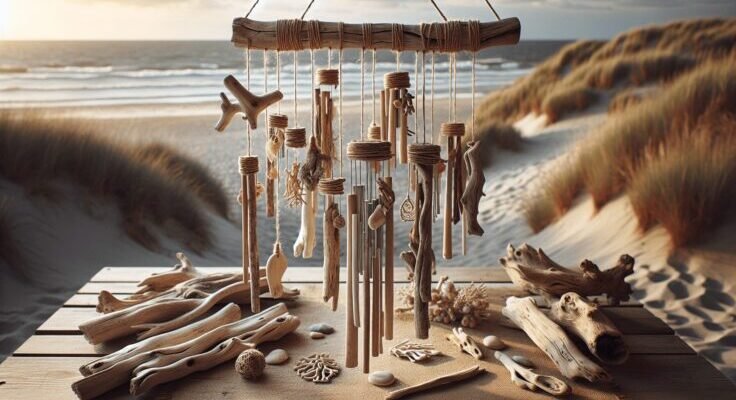 driftwood wind chime diy 1