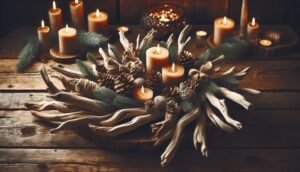 driftwood xmas centerpieces for natural holiday decor