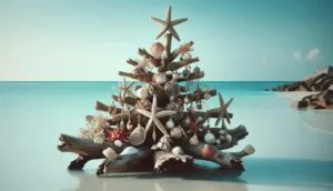 driftwood xmas tree decorations for a coastal holiday 1