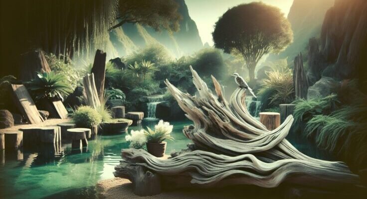 driftwood yard ideas