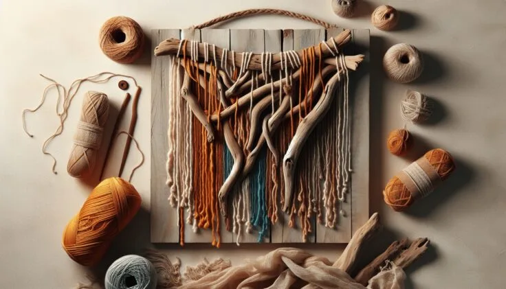 Driftwood Yarn Wall Hanging Diy