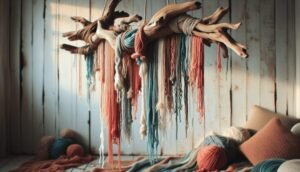 driftwood yarn wall hanging diy