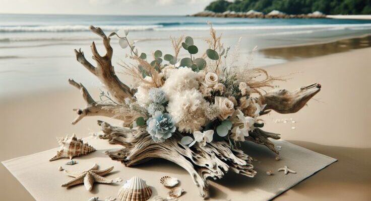 elegant driftwood wedding decor for coastal celebrations