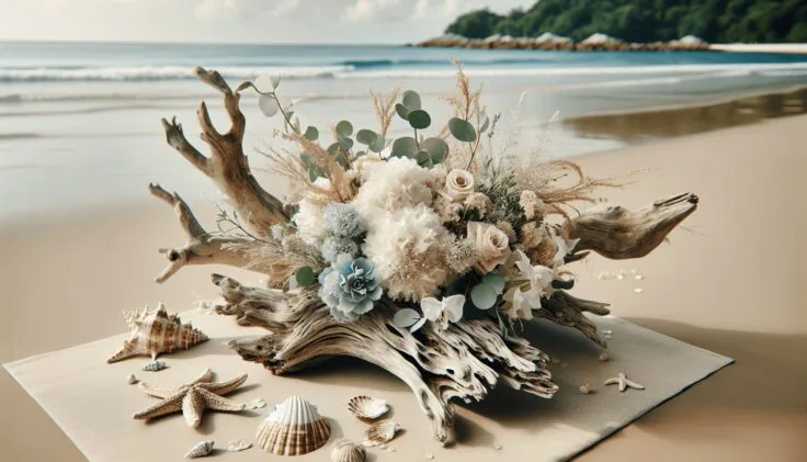 elegant driftwood wedding decor for coastal celebrations