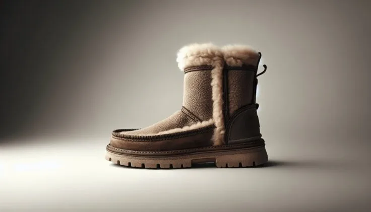 generate photo realistic images of driftwood ugg mini for pinterest with the size of 1000x1500 pixels 1