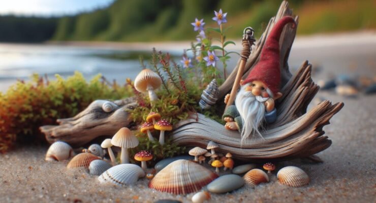 gnomes on driftwood 1