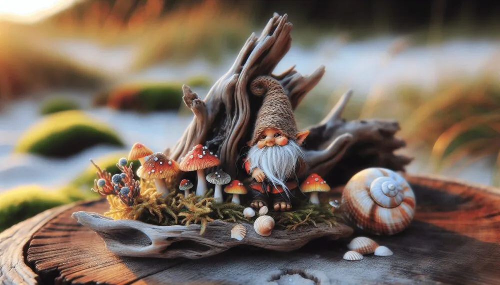Gnomes On Driftwood